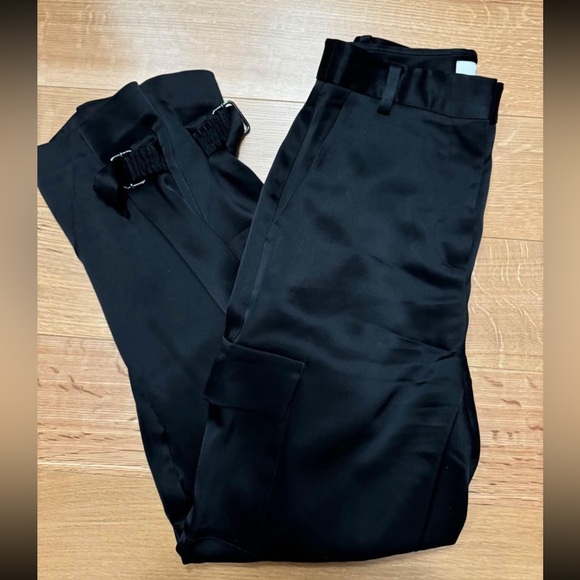 Aritzia Babaton Refined Satin Cargo Pant Size 0 - Picture 3 of 4